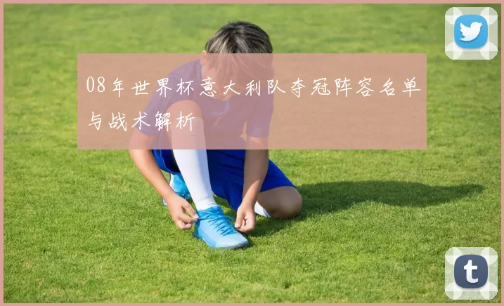 08年世界杯意大利队夺冠阵容名单与战术解析