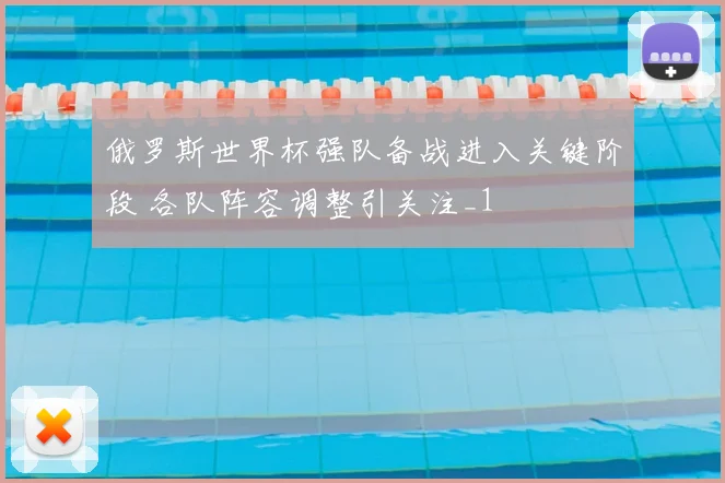 俄罗斯世界杯强队备战进入关键阶段 各队阵容调整引关注_1
